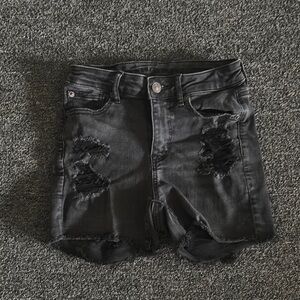 American Eagle Outfitters Black Jean Shorts